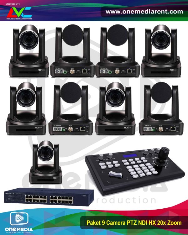 Paket 9 Camera PTZ NDI HX 20x Zoom / Camera Robotic